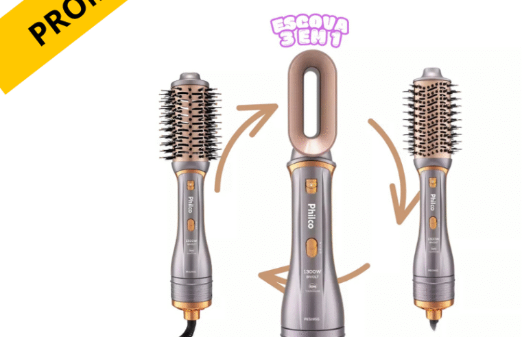 🌟 ESCOVA SECADORA PHILCO 3 EM 1: BELEZA PRÁTICA E RESULTADOS DE SALÃO EM CASA! 🌟